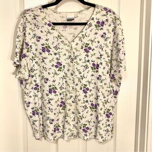 Vintage Floral Button-Up